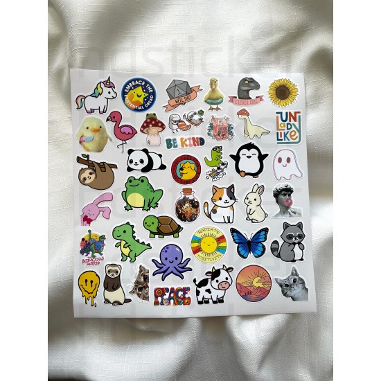 Kuromi Sticker Etiket Seti - Laptop Telefon Notebook Defter (12 Adet)