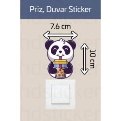 Sevimli Priz Duvar Çocuk Odası Dekoratif Sticker Etiket P2